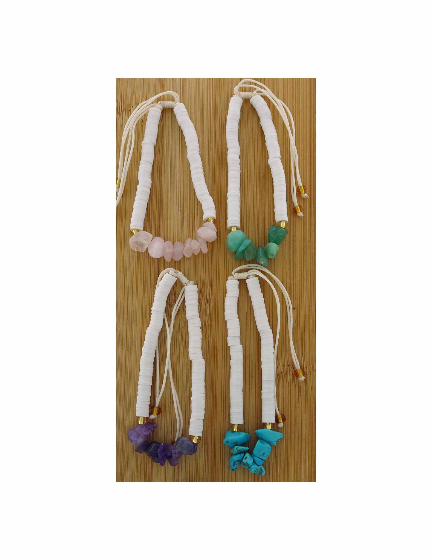 Chip Gemstones anklet