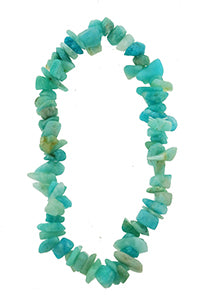 Amanzonite A grade chip bracelet elastic