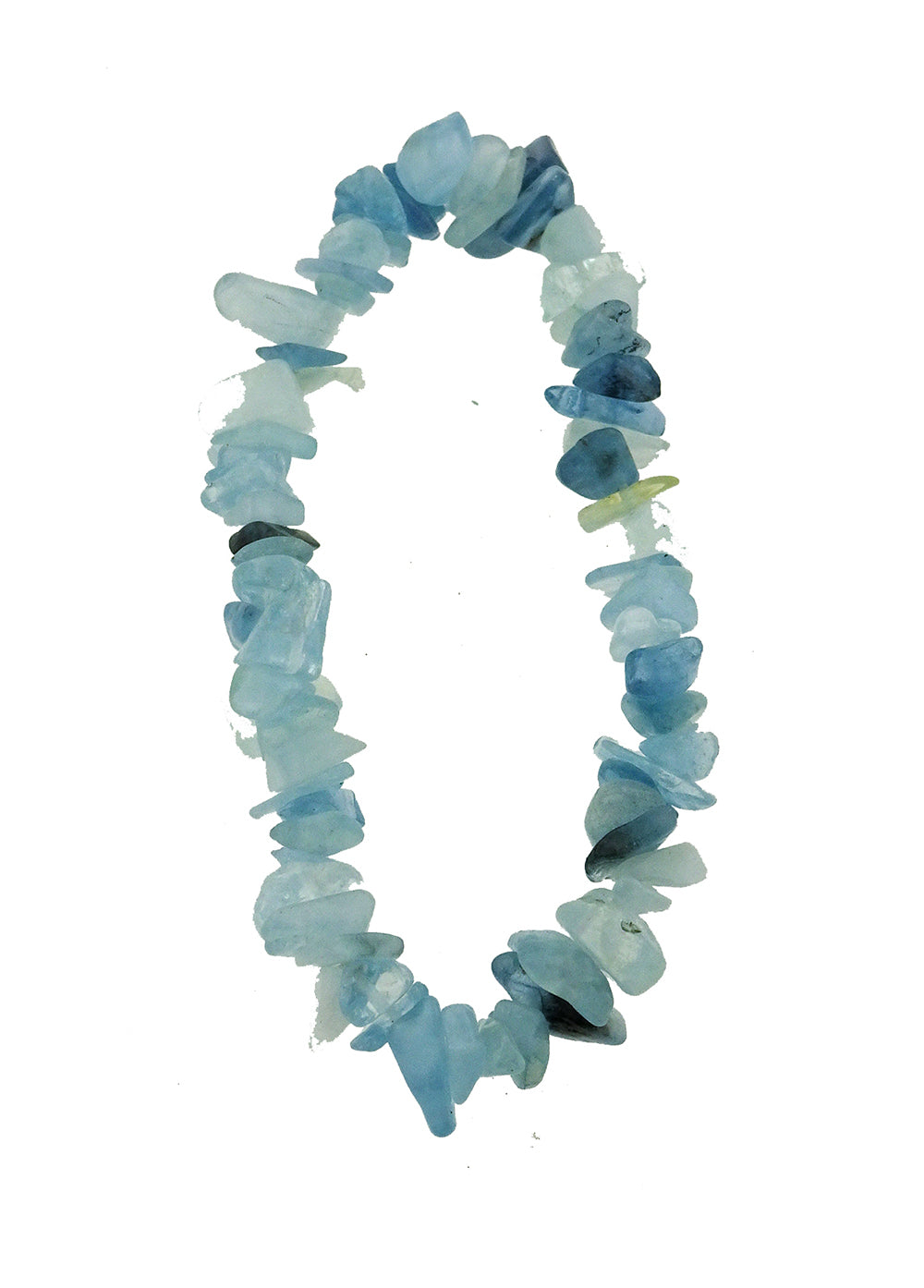 Aquamarine chip bracelet
