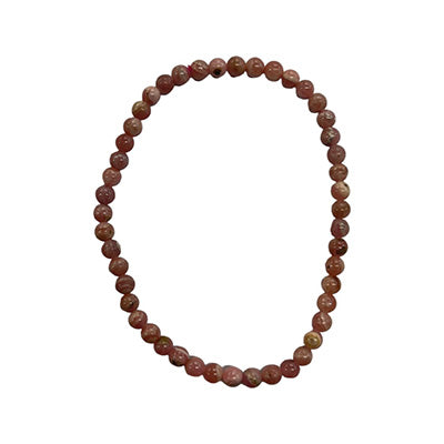 Rhodocrosite 3.5mm round bead