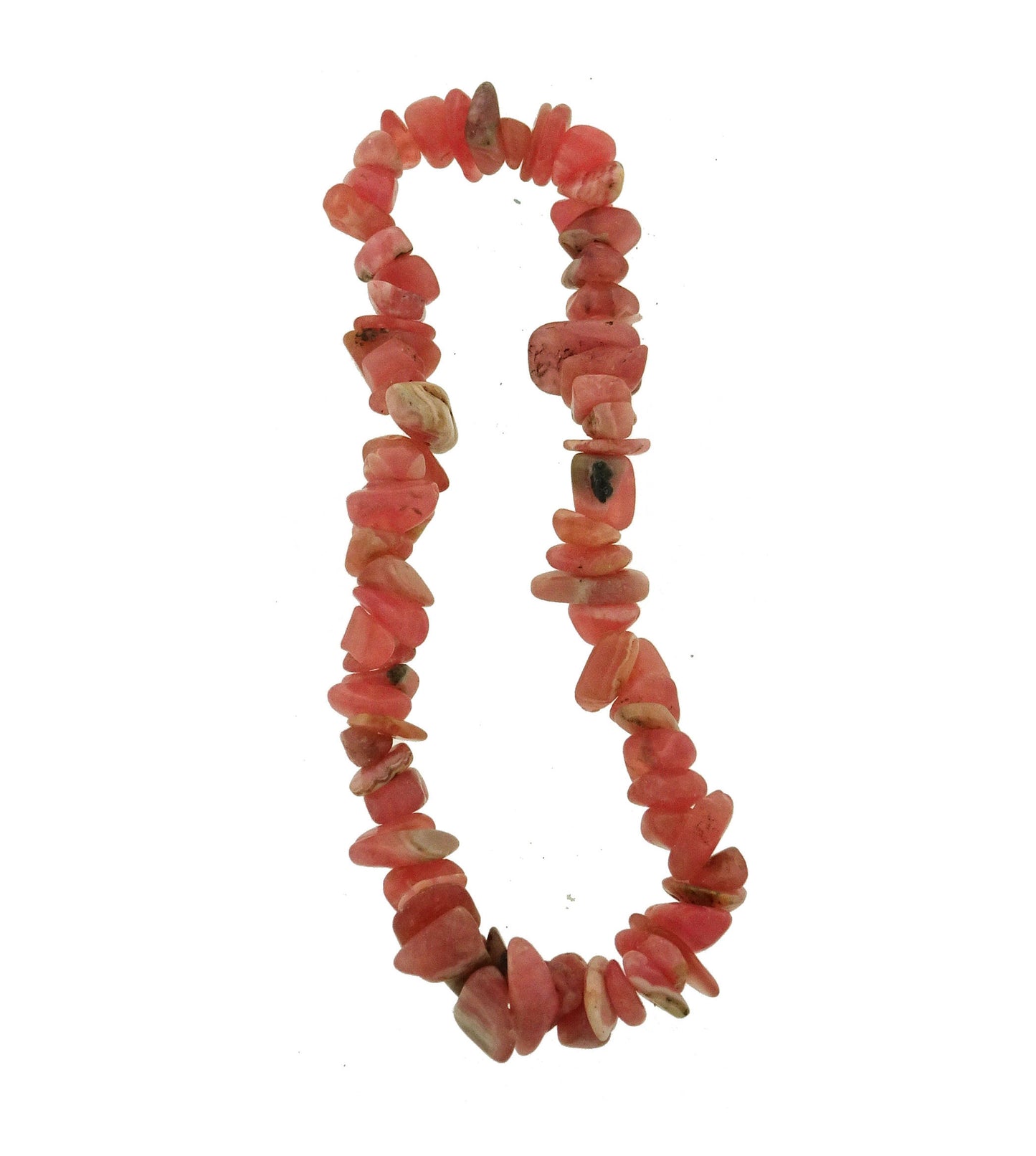 Rhodochrosite chip bracelet