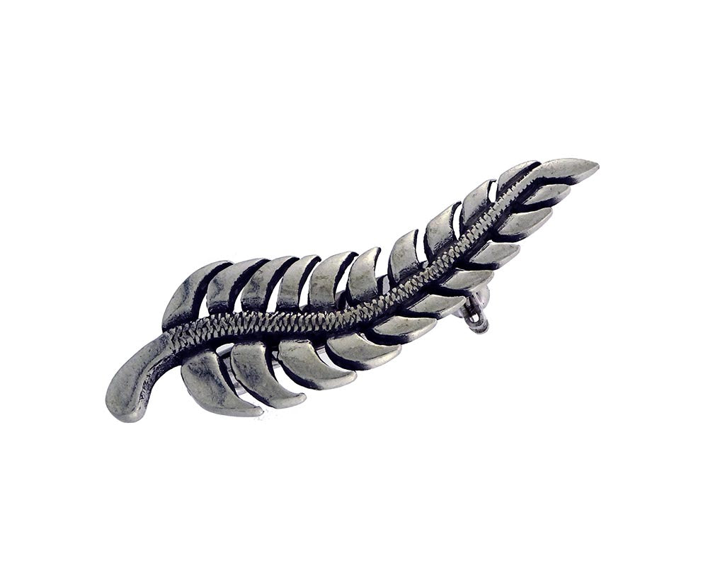 Pewter brooch fern
