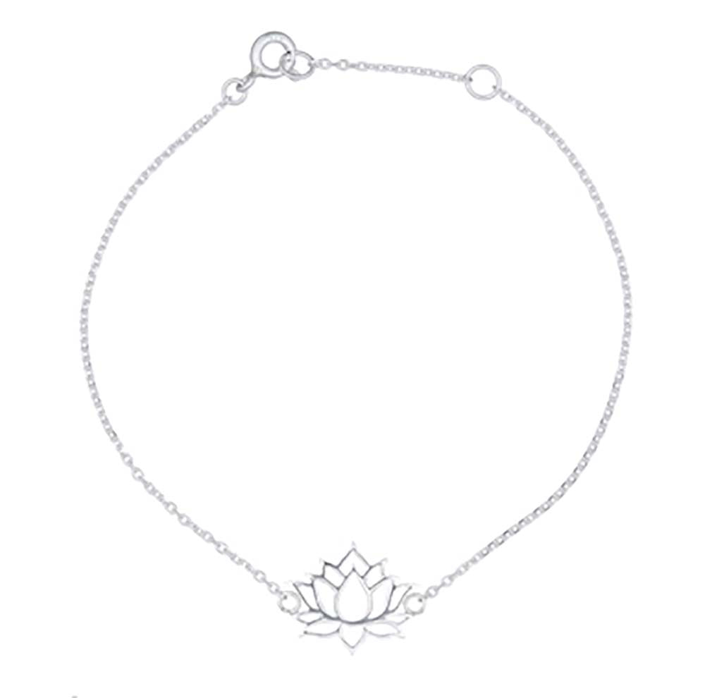 Lotus Flower Bracelet Sterling