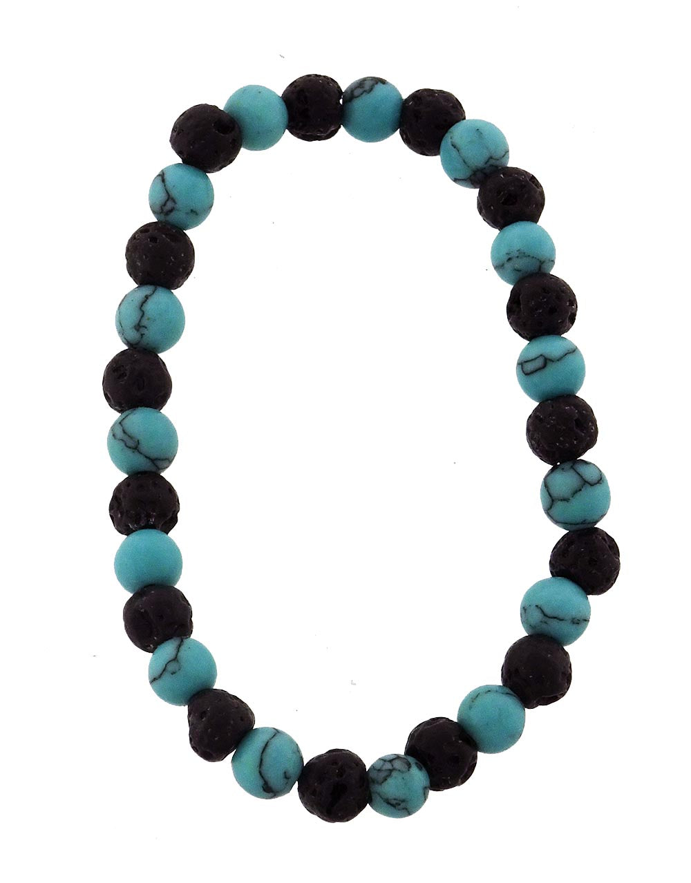 Bracelet turquoise & lava