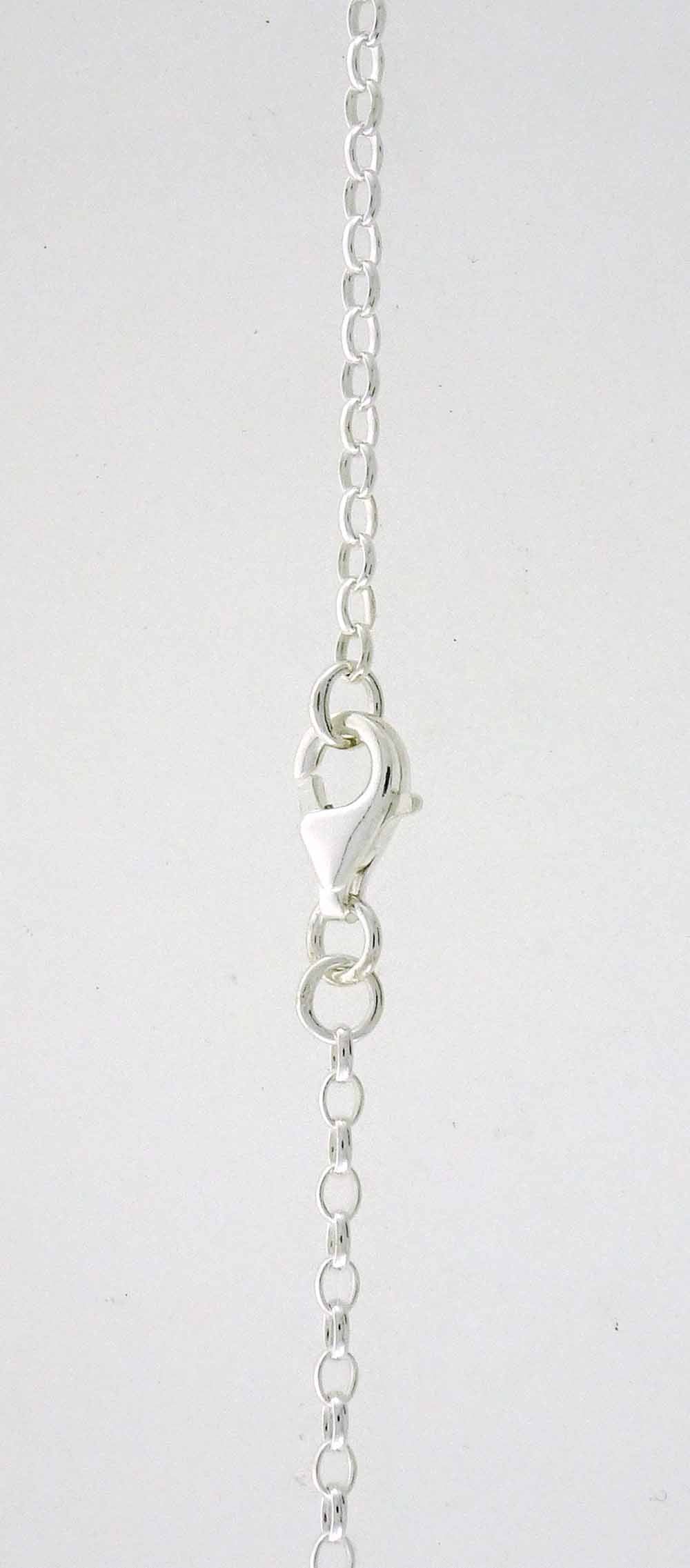 45cm Oval Belcher Chain Sterling Silver