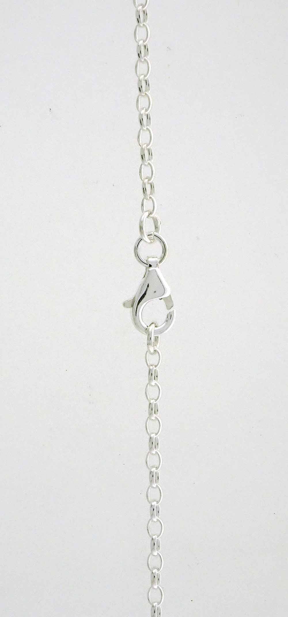 55cm oval Belcher chain sterli