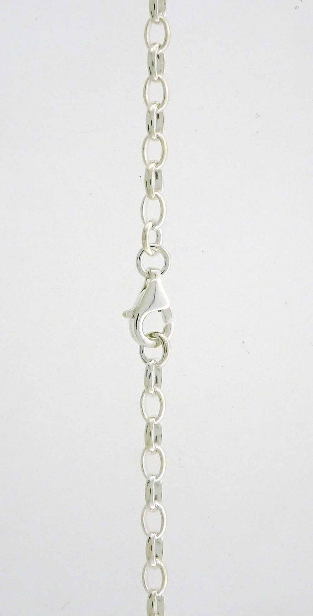 55cm Oval Belcher Chain Sterling Silver