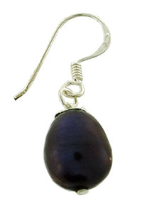 E/R black pearl drop 11x9mm