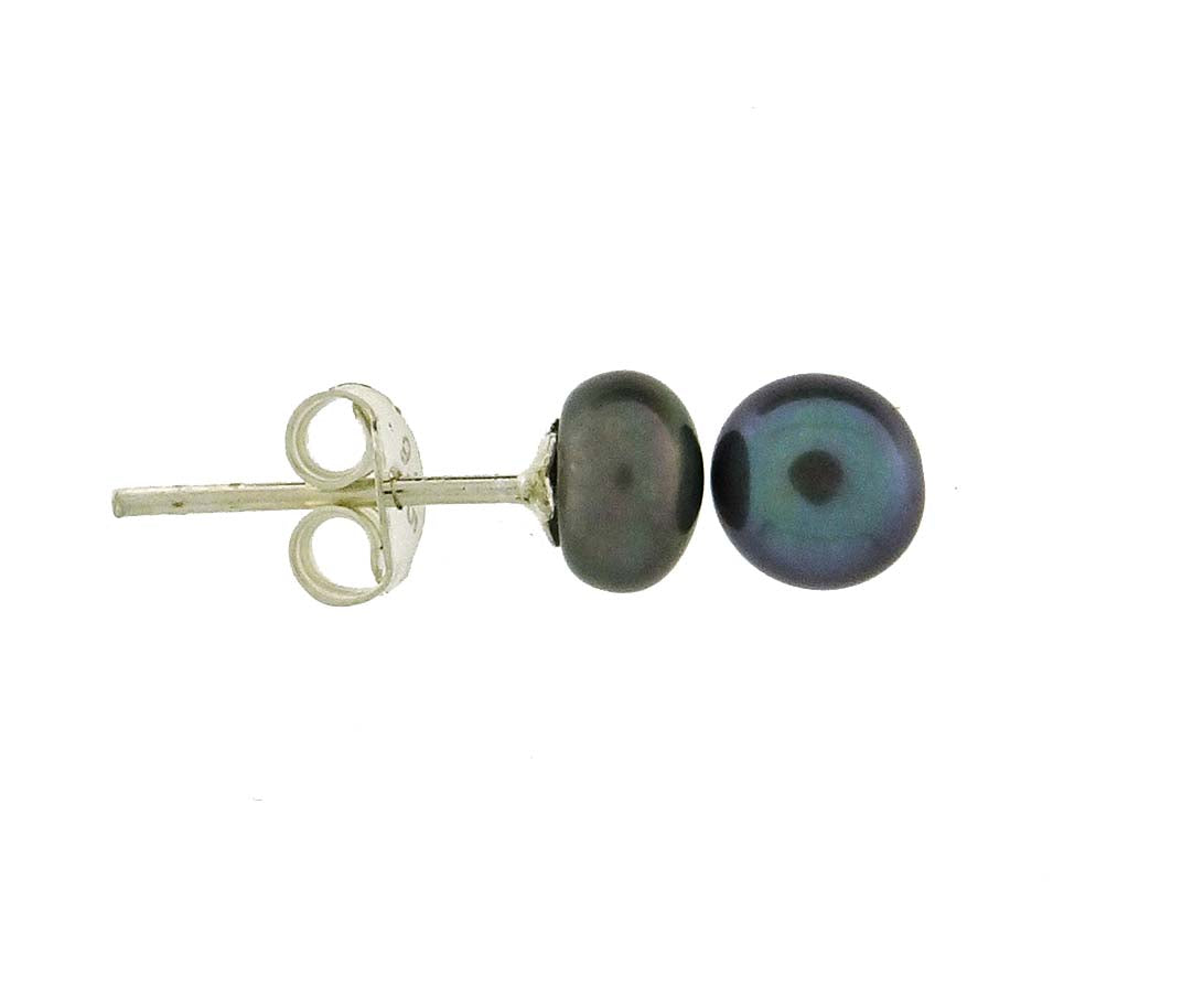 Pearl stud earrings blk5-5.5mm