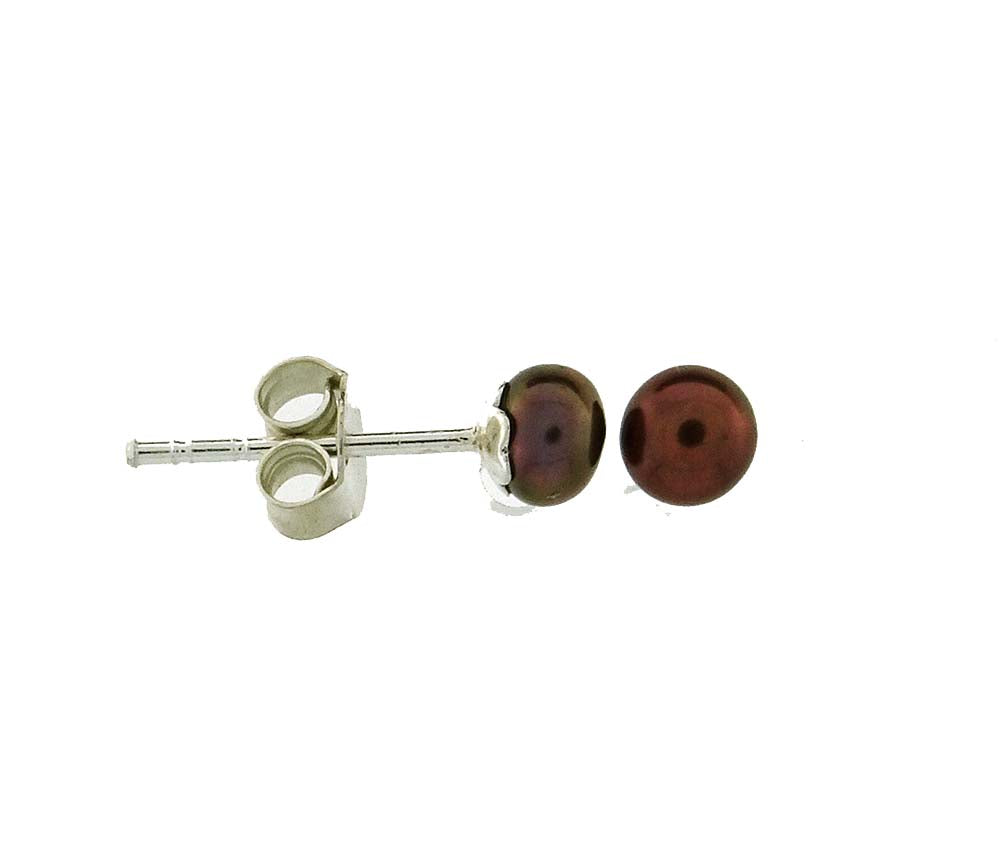 Pearl stud earrings 4-4.5mm