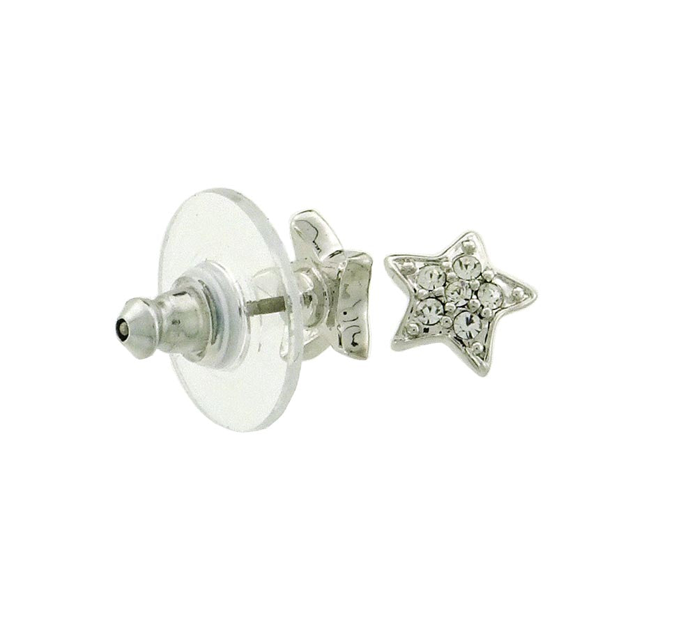 EF134 Earring stud crystal 8mm star