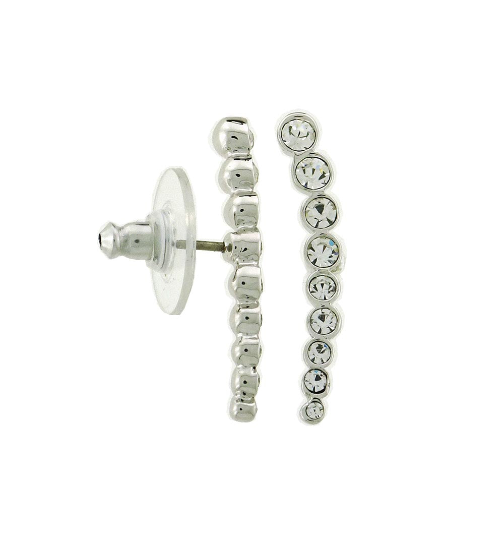 EF137 Earring stud 9 crystals