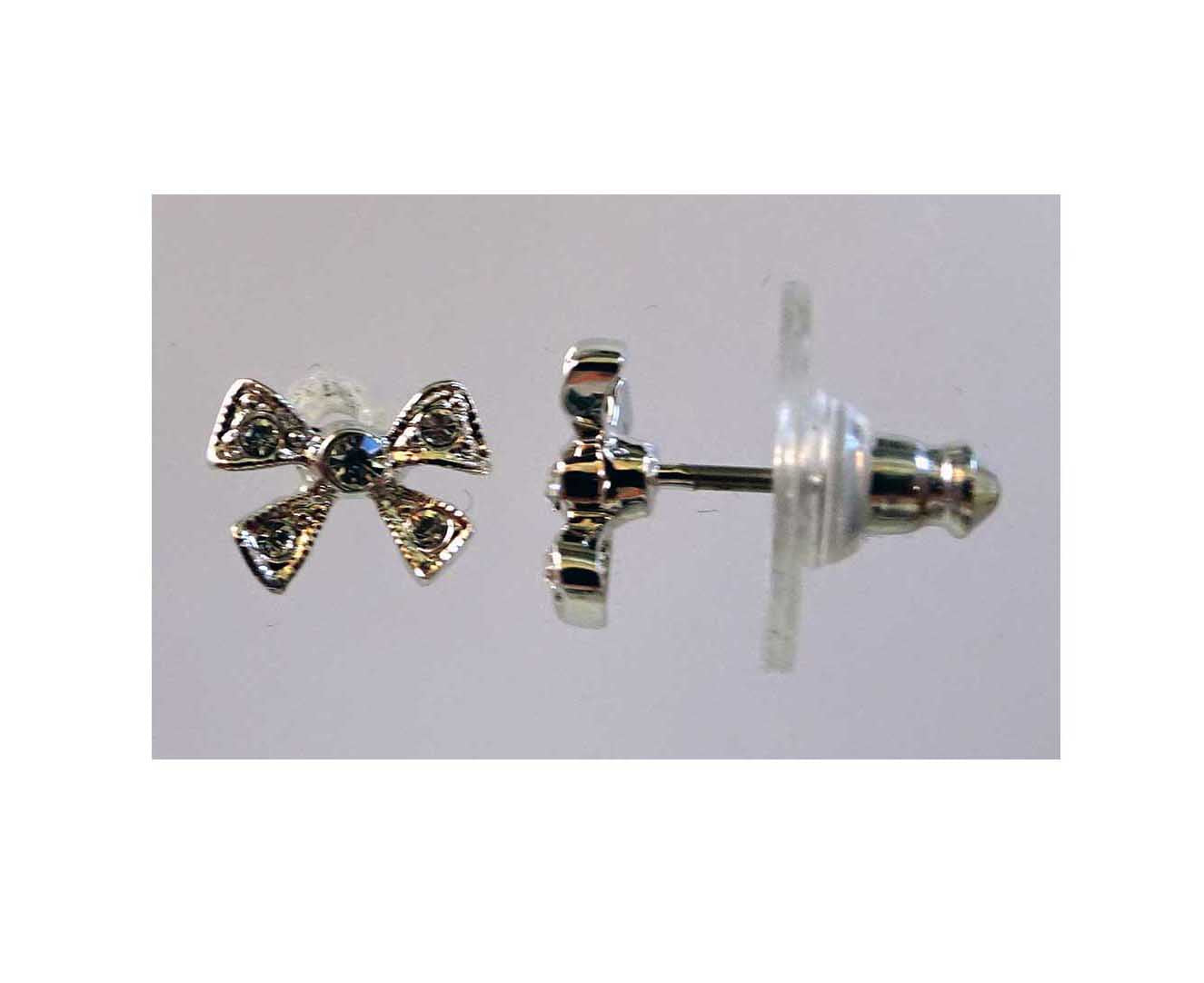 EF420 Earring small open bow