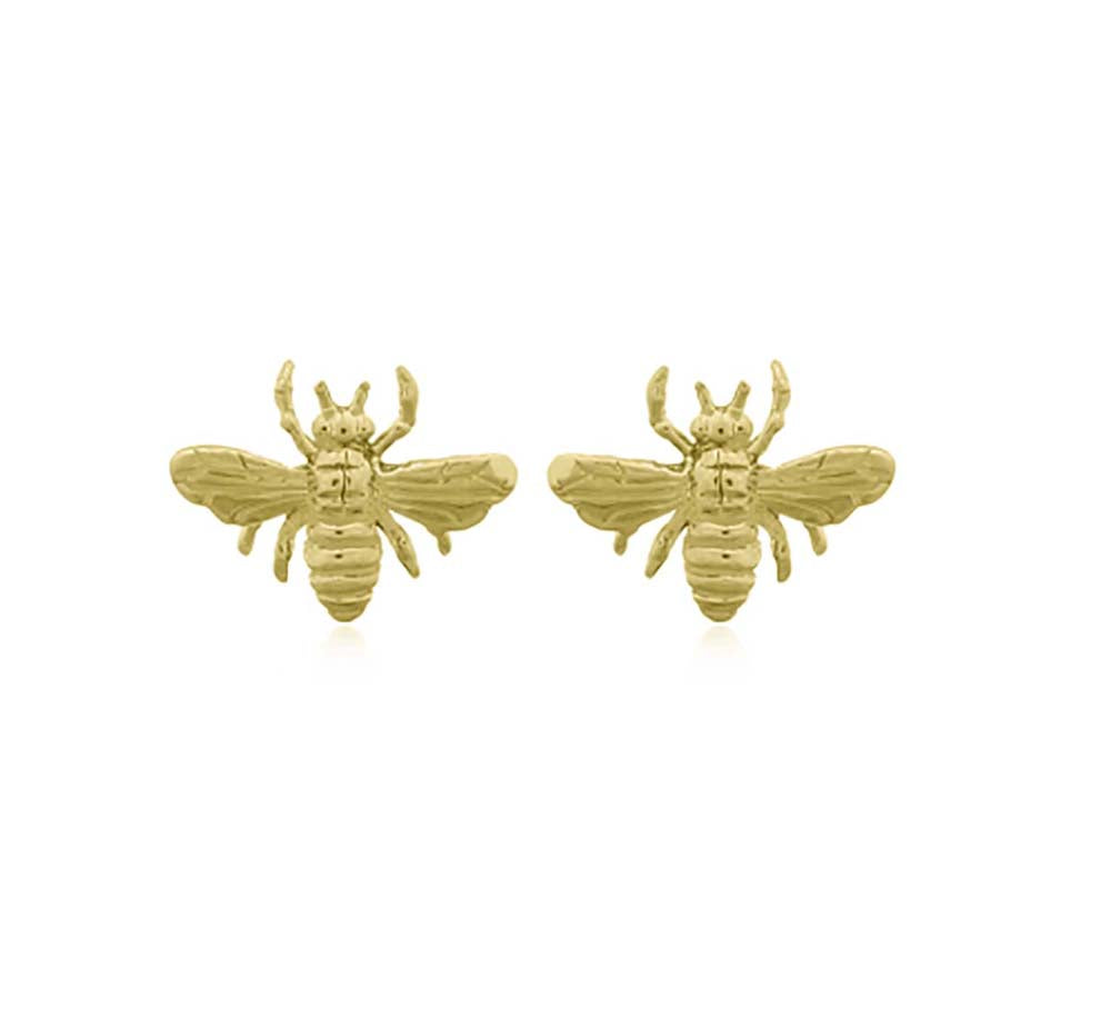 Honey Bee Stud Gold Plated 1 m