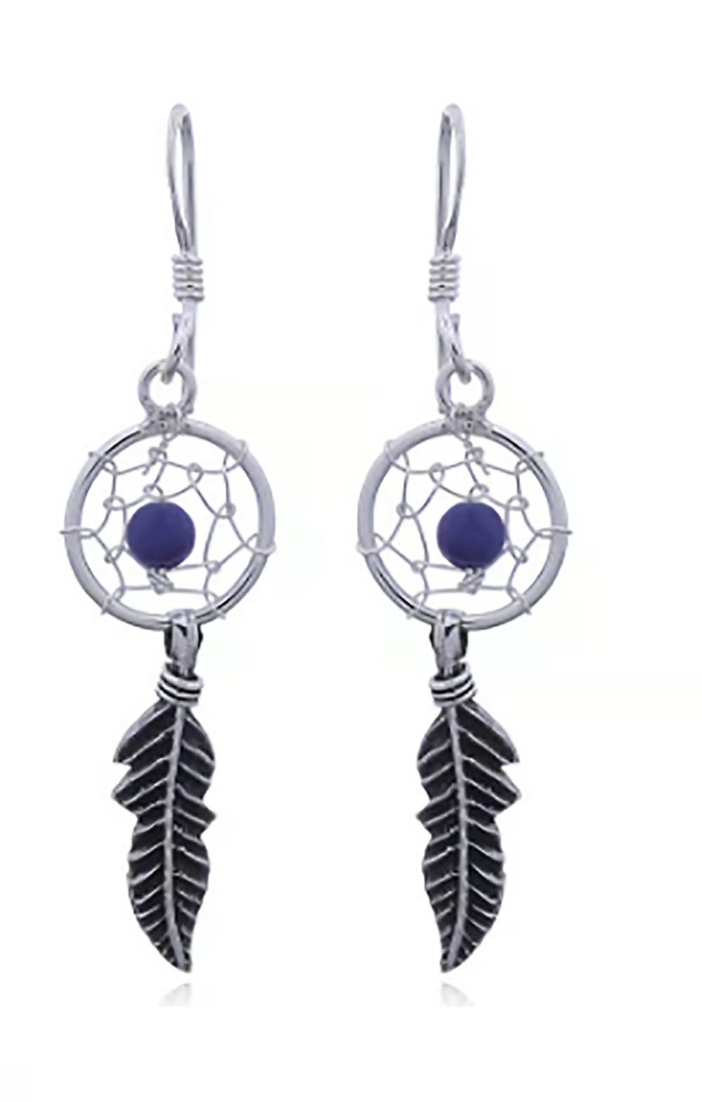 Lapis &Feather ERing stg silve