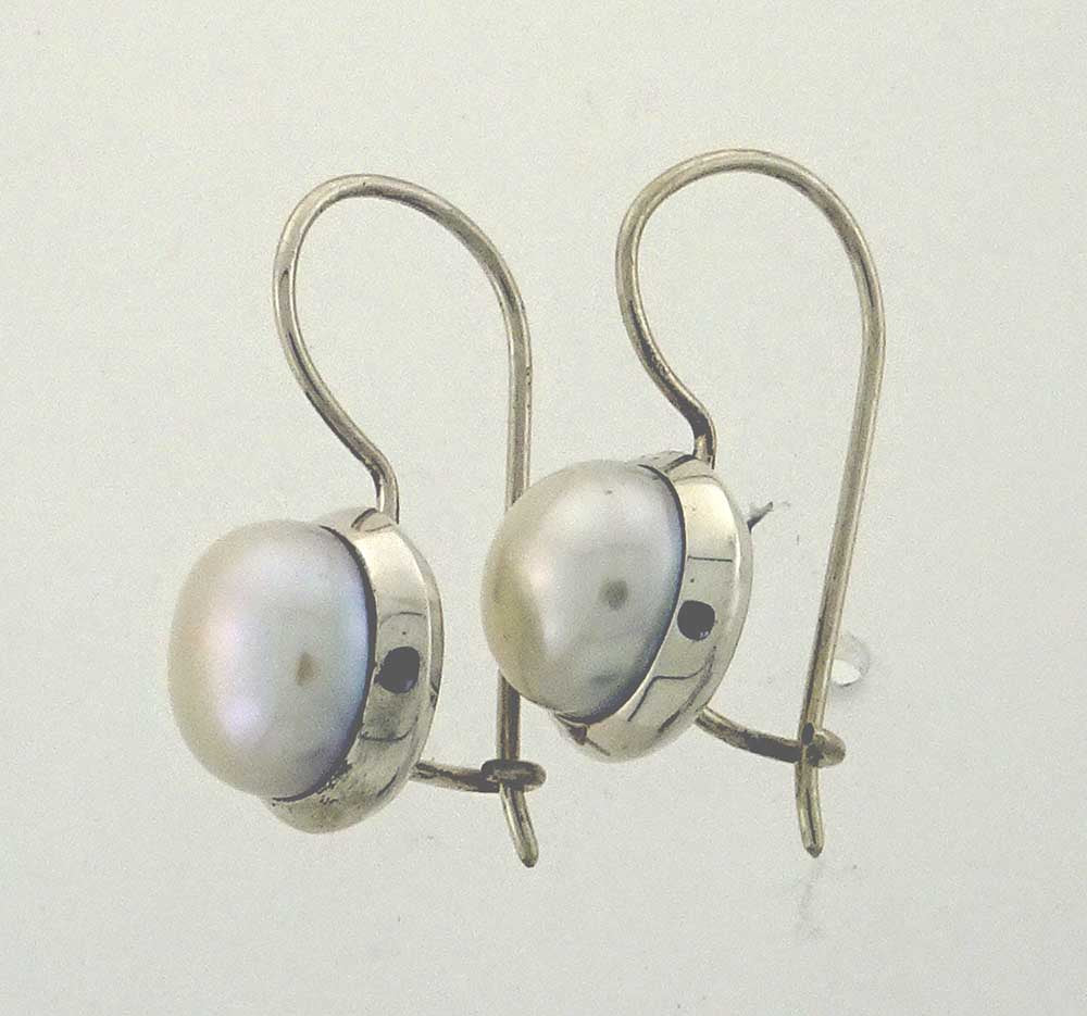 White Pearl 10mm Sterling Sil