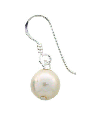 ER Pearl white drop 8mm