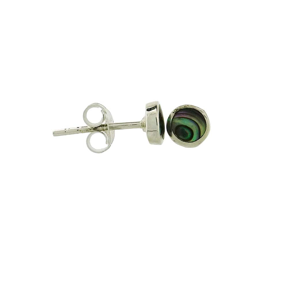 Paua stud round 5mm