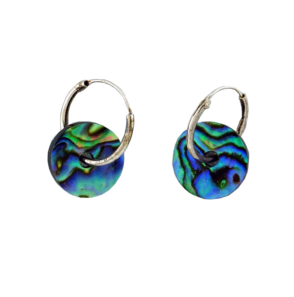 Paua earring donut