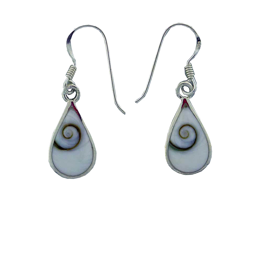 Catseye shell earrings teardro