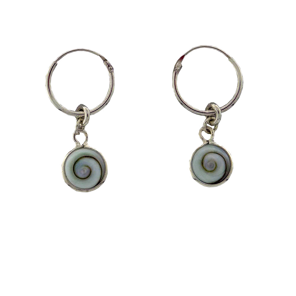 Catseye shell earrings