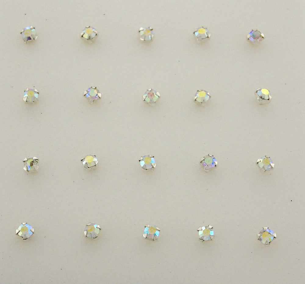 Nose pin AB crystal 2mm