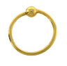 Nose Ring 8mm gold plated