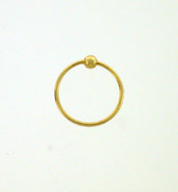 Nose Ring 10mm gold plated