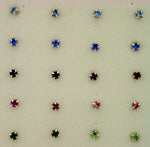 Nose stud crystal 2mm round as