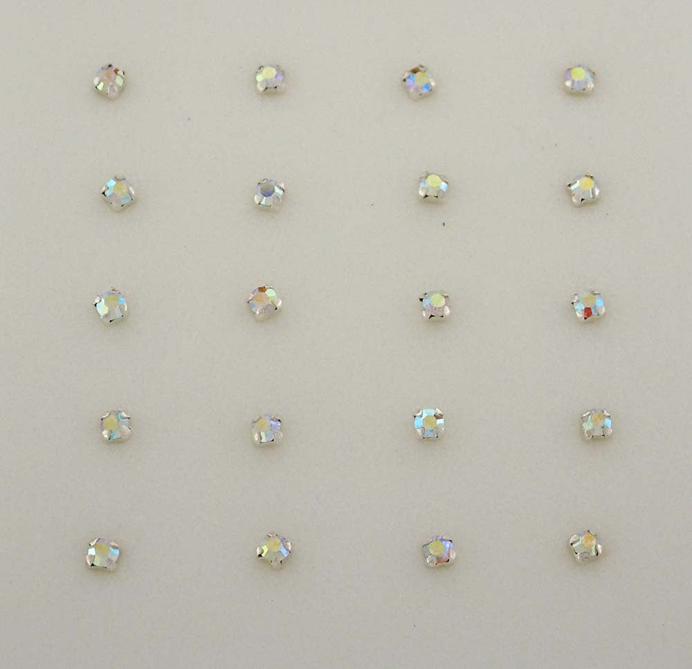Nose pin AB crystal 2mm