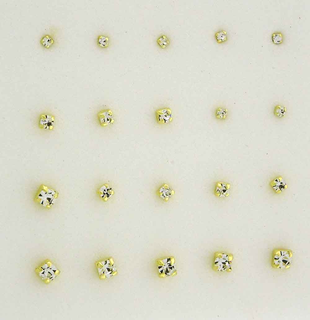 Nose stud gold 1.5 / 2/ 2.5mm