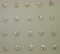 Nose Stud Silver diamond cut