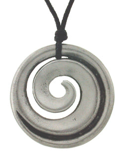 Pendant pewter koru