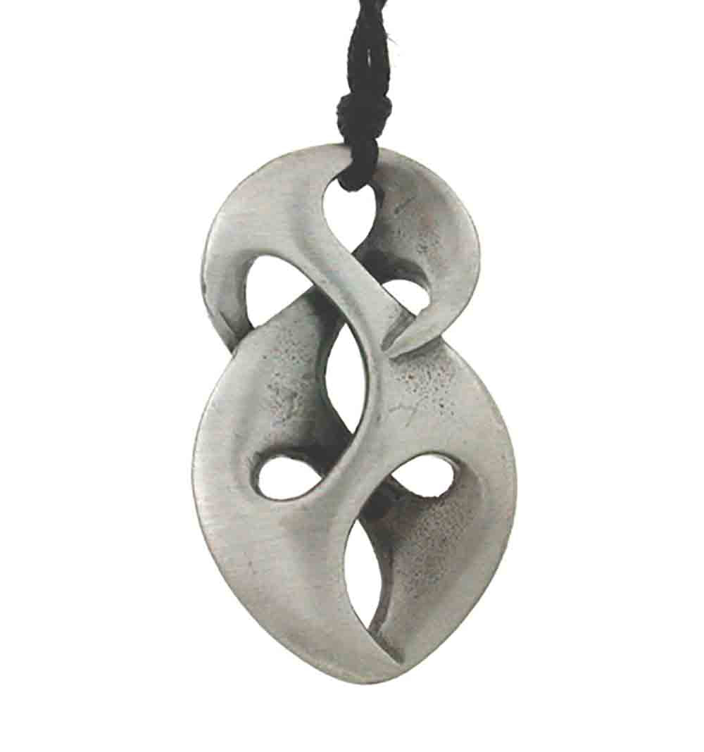 Pendant pewter figure 8