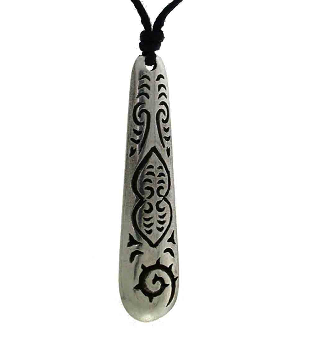 Pend pewter adze spiral
