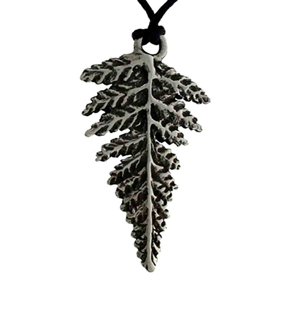 Pend pewter fern natural