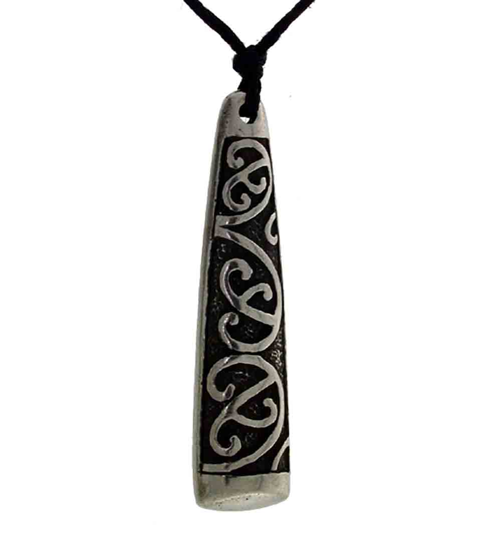 Pend pewter adze patterned