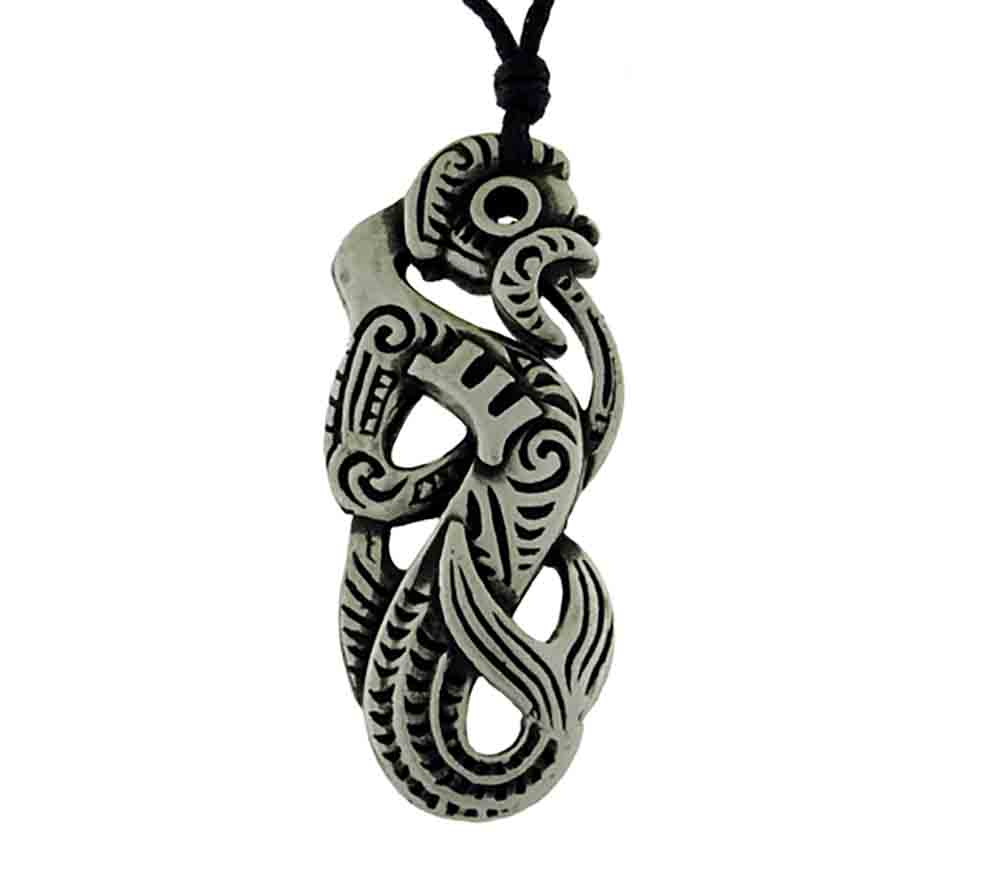 Pend pewter manaia