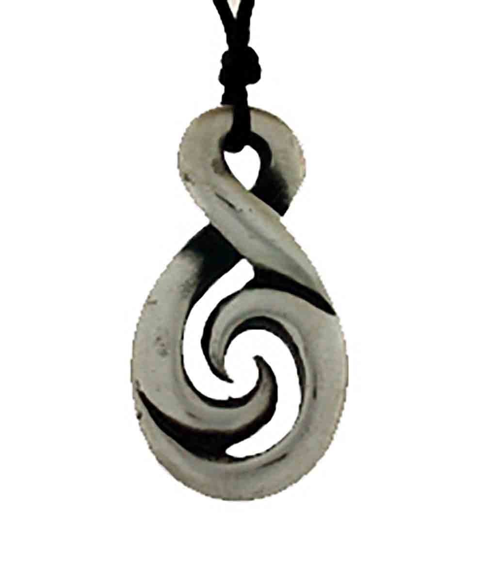 Pendant pewter figure 8