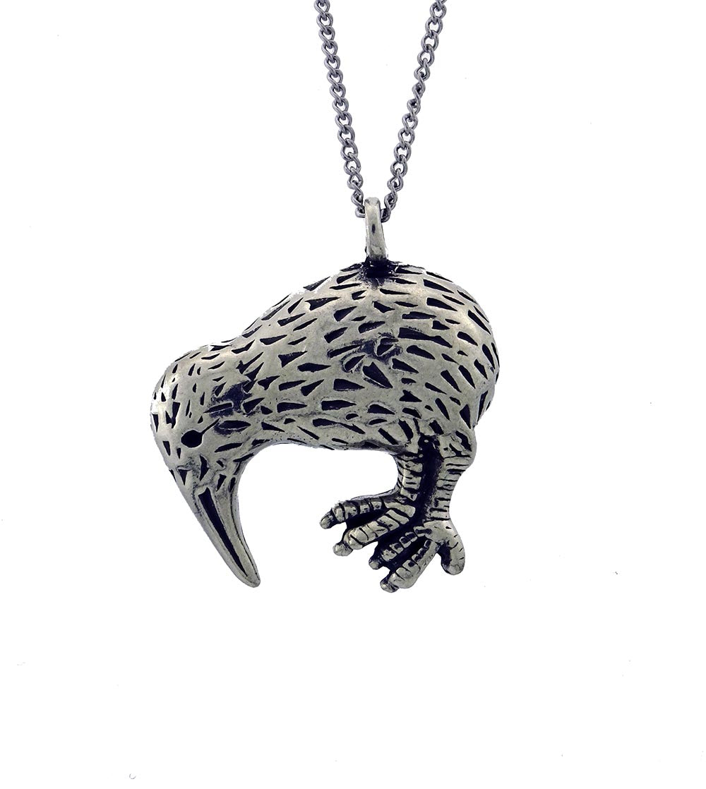 Pewter pendant Kiwi