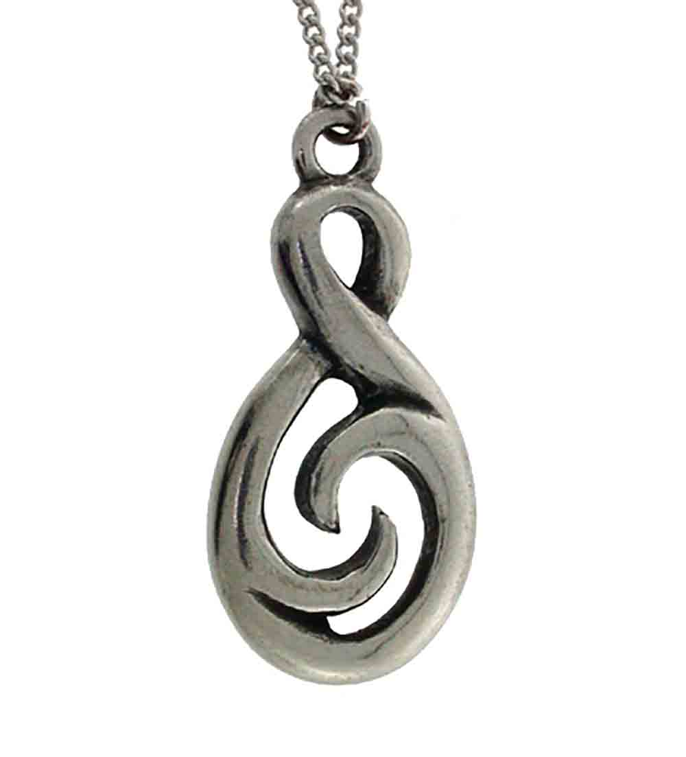Pend Pewter Figure 8 chain