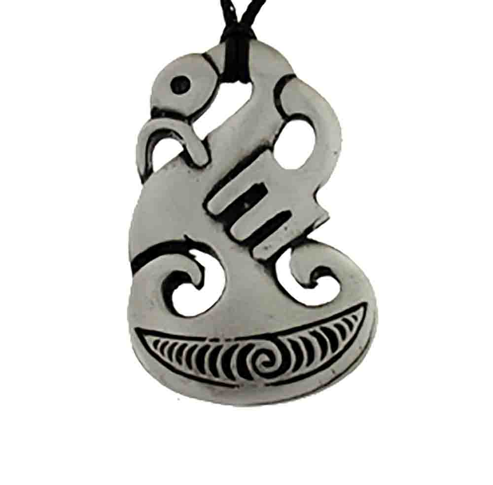 Pend pewter manaia