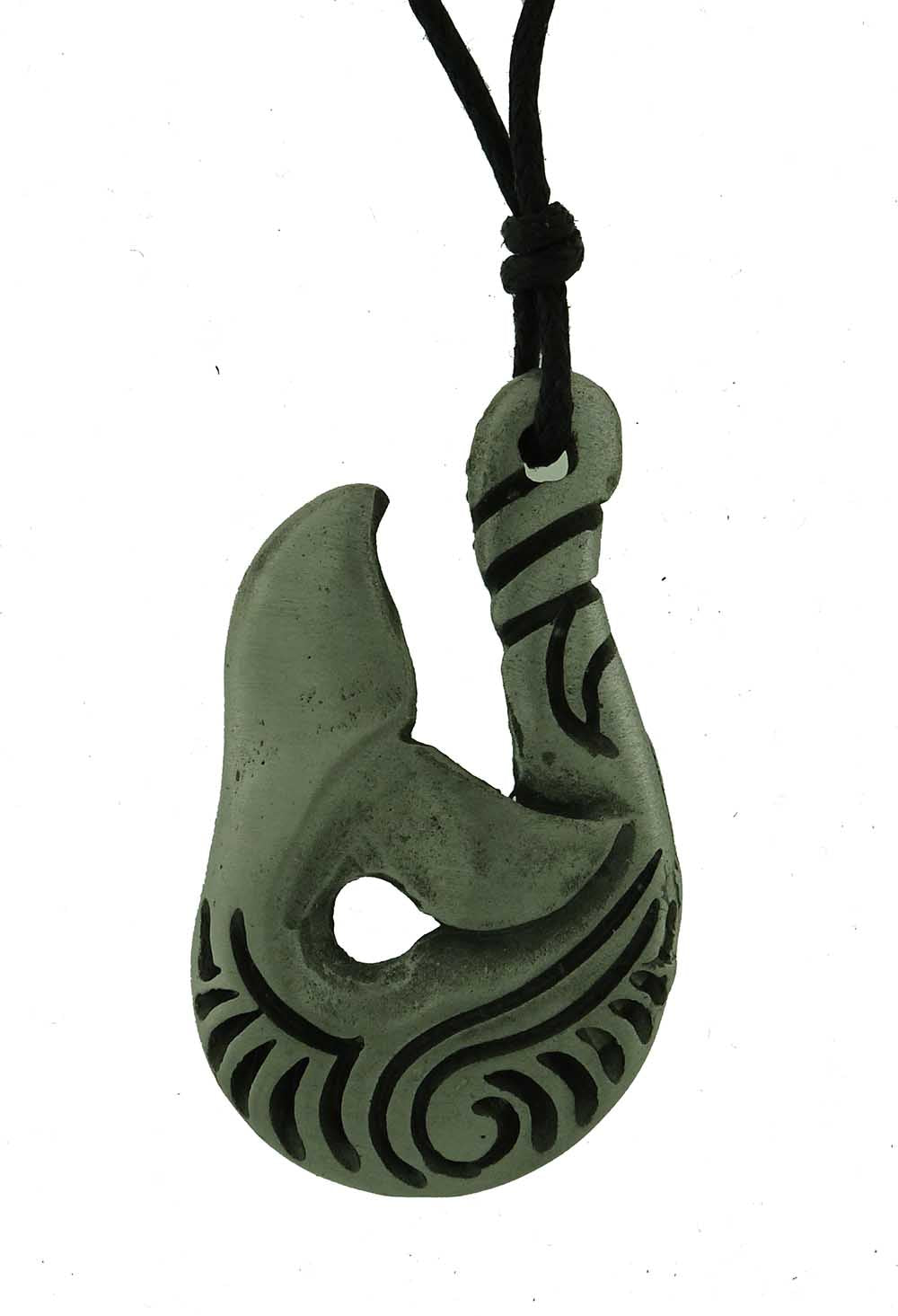 Hook with whale tail pewter
