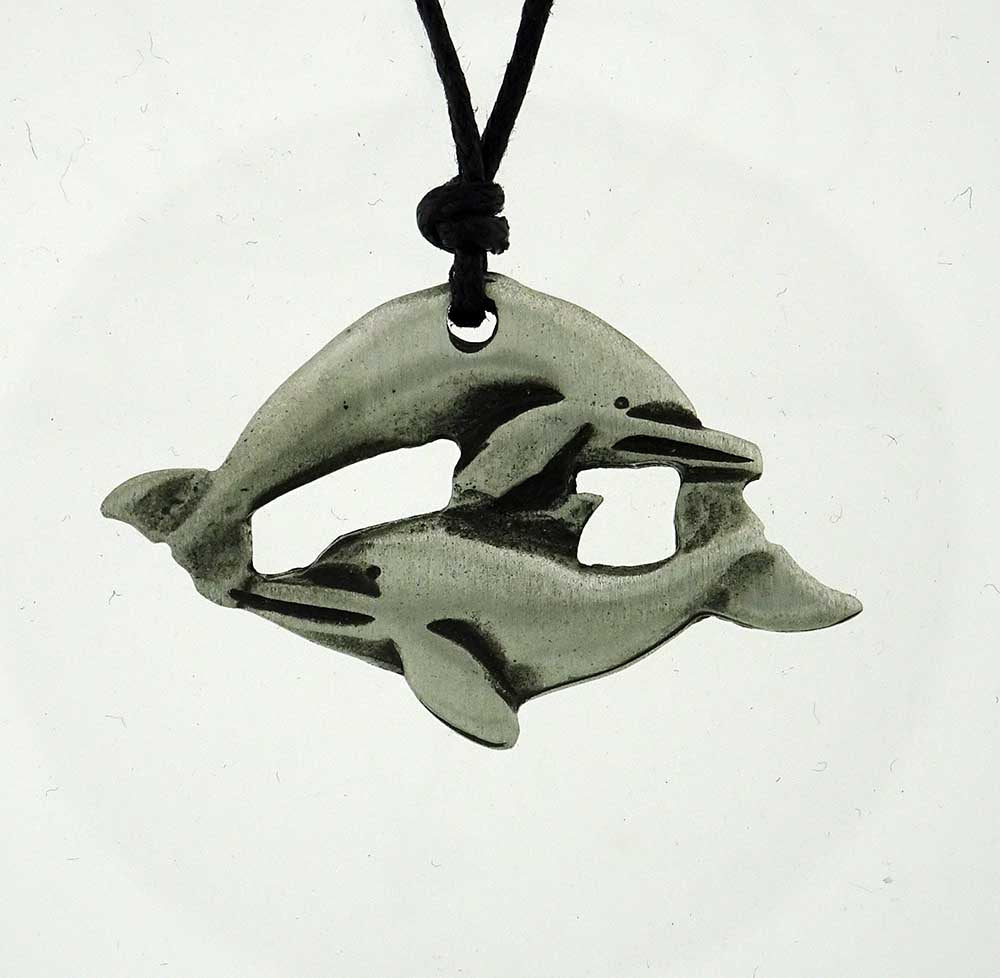 Double dolphins kissing