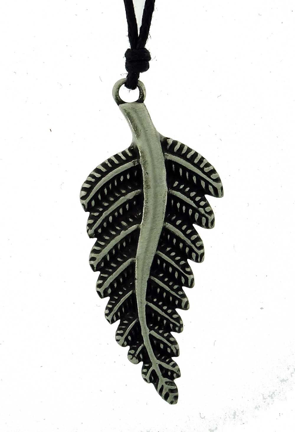 Fern pewter pendant