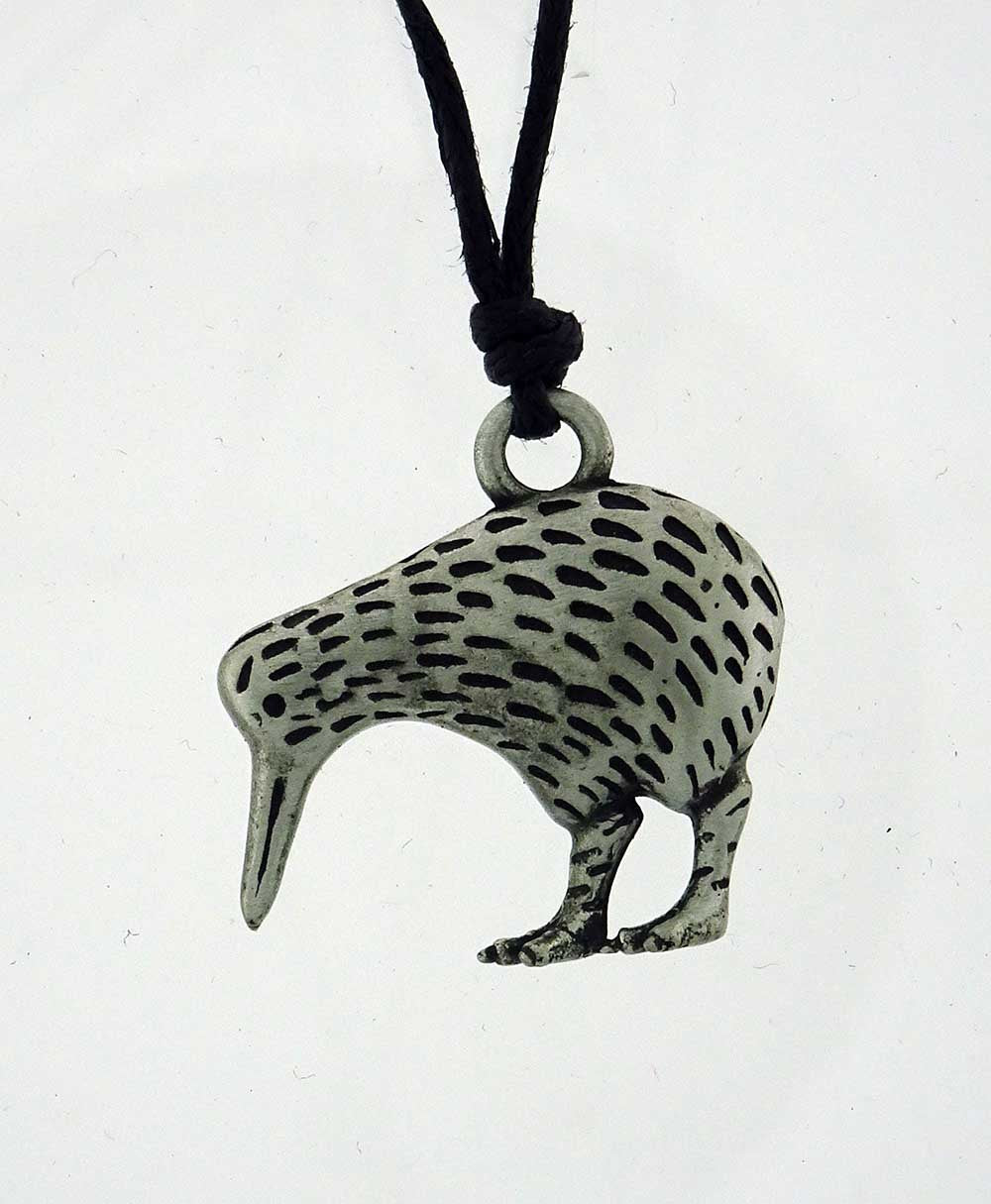 Kiwi pewter pendant