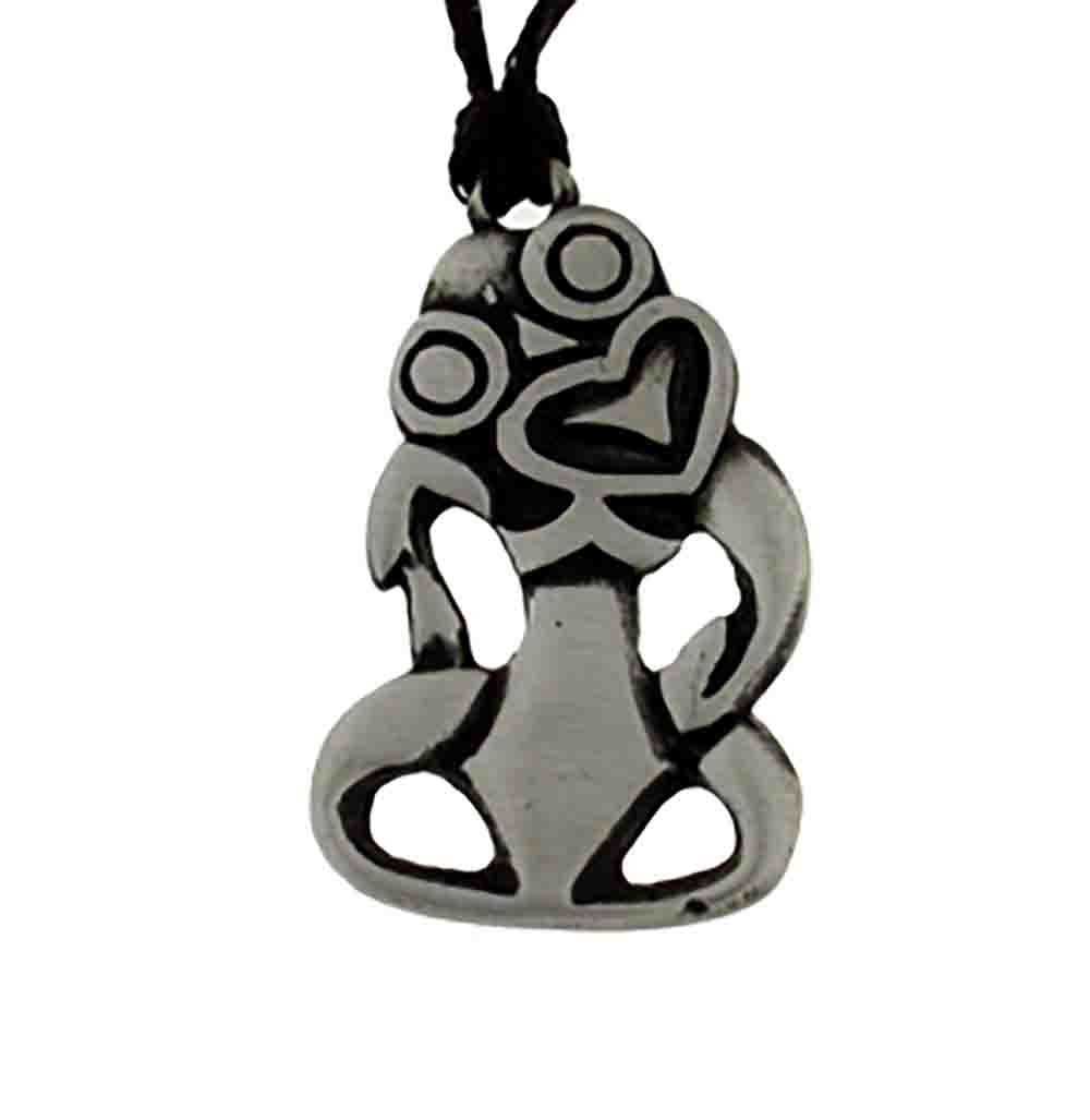 Pendant pewter tiki