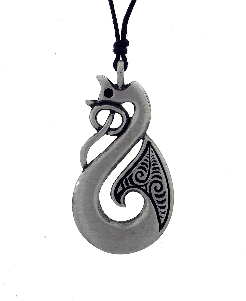 Pewter pendant manaia