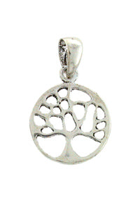 Pend Tree of life 12m round stg silver SALE
