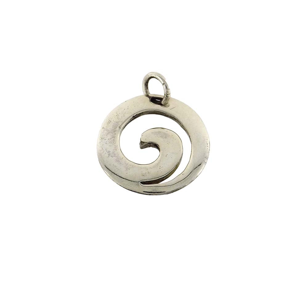 Pendant Spiral/Koru 20mm stg silver SALE
